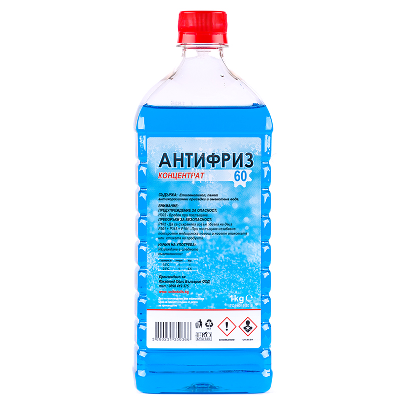poster АНТИФРИЗ К-Т 60 СИН 1КГ